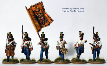 Napoleonic Austrian Hungarian Fusilier Command Advancing - Available to Order