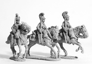 Napoleonic Austrian Dragoons Shouldered Arms, Galloping - Available to Order