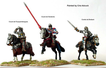 Agincourt French Mounted Command at Agincourt - Available to Order