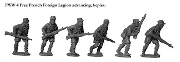 WWII French Foreign Legion Advancing, Kepi - Available to Order