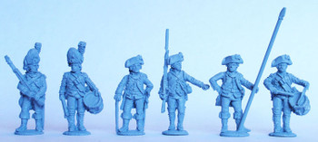 AWI French Infantry Command Standing in 1776 Coats - Available to Order