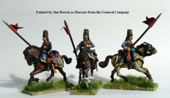 AWI Hussars w/ Lances Galloping, w/o Pelisse - Available to Order