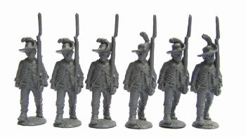 AWI British Infantrymen, Slouch Hats & Cut-Down Coats, Advancing, Shouldered Arms - Available to Order