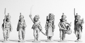 Napoleonic Confederation of the Rhine (5th Regt.) Lippe Fusilier Battalion Command Marching - Available to Order