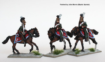 Napoleonic Bavarian Chevauxlegers, Galloping, Shouldered Swords - Available to Order