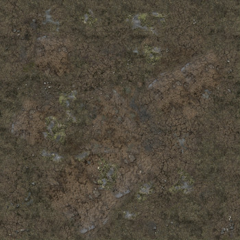 Battle Systems Muddy Streets Gaming Mat 3x3 - Grid
