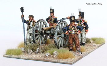 Napoleonic British Royal Foot Artillery Firing 6pdr 1808-14 - Available to Order