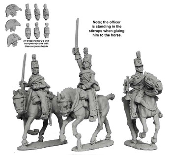 Napoleonic British Heavy Dragoons Command Galloping, Peninsular War - Available to Order