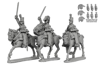 Napoleonic British Heavy Dragoons Galloping Attacking, Peninsular War - Available to Order