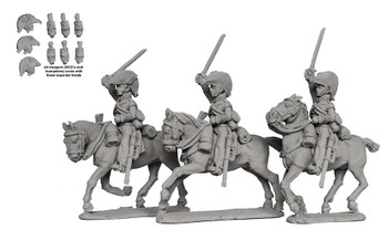 Napoleonic British KGL Heavy Dragoons Charging Post 1812, Peninsular War - Available to Order