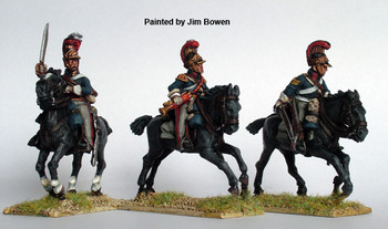 Napoleonic British Household Cavalry Command Galloping - Available to Order