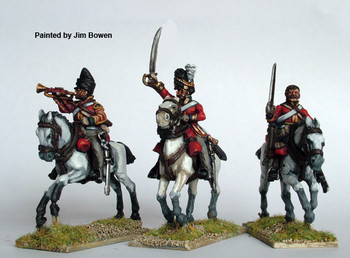 Napoleonic British " Scots Greys" Command Galloping - Available to Order