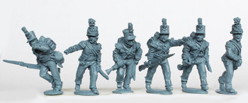 Napoleonic British Light Infantry Command Advancing - Available to Order