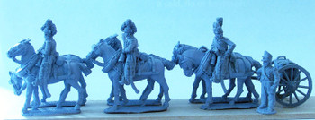 Napoleonic British Royal Foot Artillery 6 Horse Limber Team Standing w/o Gun - Available to Order