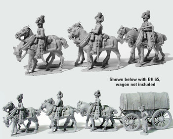 Napoleonic British 6 Horse Team of Drivers - Available to Order