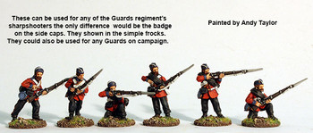 British Intervention Force (1860s) Guards Sharpshooters Skirmishing in Side Caps & Plain Frock Coats - Available to Order