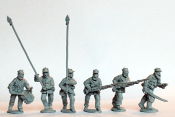 British Intervention Force (1860s) Line Infantry Command Charging - Available to Order