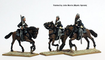 British Intervention Force (1860s) Canadian Volunteer Cavalry, Galloping, Shouldered Swords, Stable Jackets - Available to Order