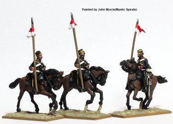 British Intervention Force (1860s) British Lancers Galloping, Stable Jackets, Lance Upright - Available to Order