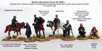 British Intervention Force (1860s) British / Canadian High Command - Available to Order