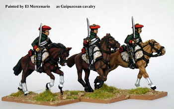 Carlist War Carlists Lancers in Shell Jackets, Drawn Swords, Carbine - Available to Order