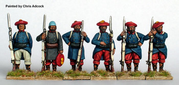 Carlist War Carlists Infantry Standing at Ease, in Greatcoats - Available to Order