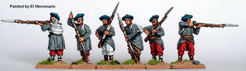 Carlist War Carlists Infantry Firing Line, in Great Coats - Available to Order