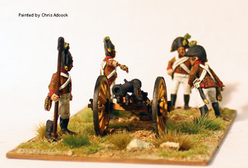 Napoleonic Austrian Artillery Firing 6pdr - Available to Order