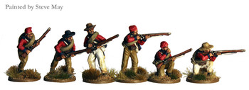 British Cape Wars Infantry Wearing Shell Jackets & Blanket Rolls Skirmishing - Available to Order