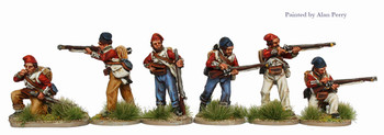 British Cape Wars Infantry in Coatees & Stocking-Caps Skirmishing - Available to Order