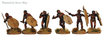 Cape Warriors Xhosa Advancing / Attacking w/ Spears - Available to Order