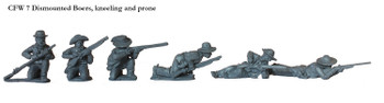 Cape Warriors Dismounted Boers, Kneeling & Prone - Available to Order