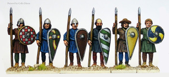 Crusades Crusaders Unarmoured Spearmen, Standing - Available to Order