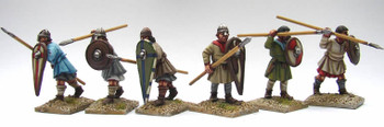 Crusades Crusaders Unarmoured Spearmen Advancing / Attacking - Available to Order