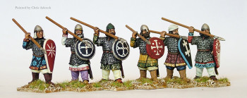 Crusades Crusaders Armenian Armoured Militia Spearmen Defending - Available to Order