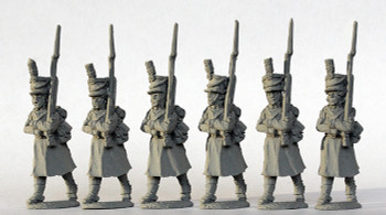 Napoleonic Danish-Norwegian Army Musketeers Marching, Greatcoats 1812-14 - Available to Order