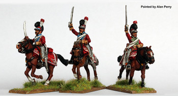 Napoleonic Danish-Norwegian Army Light Dragoons Charging 1812-14 - Available to Order