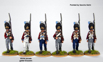 Napoleonic Danish-Norwegian Army Grenadiers Marching, M 1803 Bearskin, 1808-13 - Available to Order