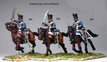 Napoleonic Dutch Belgian Hussars Charging - Available to Order