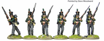 Napoleonic Dutch Belgian Jagers / Chasseurs Advancing High-Porte - Available to Order