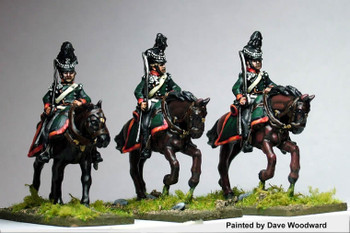 Napoleonic Dutch Belgian Volunteer Light Dragoons Galloping, Swords Shouldered - Available to Order