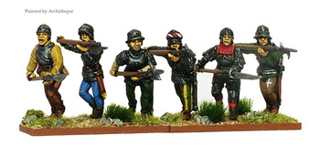 European Armies Armoured Halberdiers / Pikemen Attacking w/ Levelled Weapon - Available to Order