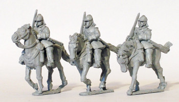 English Civil War Horse, Drawn Swords, Helmeted - Available to Order