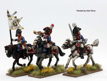 Napoleonic 1806 Prussian Army Dragoon Command Galloping (Square Saddlecloths) - Available to Order
