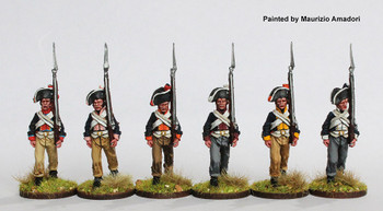 Napoleonic 1806 Prussian Army Musketeers Marching (Round Cuffs) - Available to Order