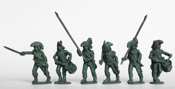 Napoleonic French in Egypt Line Infantry Command Advancing in European Uniforms, 1798 - Available to Order