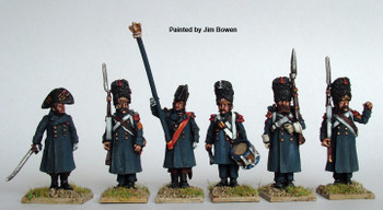 Napoleonic French Grenadier of the Imperial Guard Command in Greatcoats, Standing - Available to Order