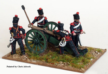 Napoleonic French Line Horse Artillery Aiming 6pdr - Available to Order