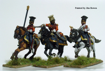 Napoleonic French 2nd Lancers / Polish Lancers of the Imperial Guard Command in Campaign Dress - Available to Order