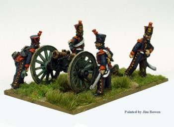 Napoleonic French Line Horse Artillery Firing 5.5in Howitzer - Available to Order